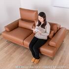 3人掛けソファ 本革タイプ(KKS06 B-CA)【島忠ホームズ商品】 15枚目画像