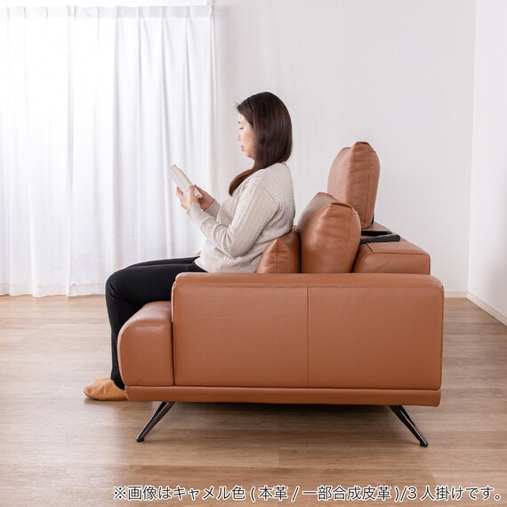 3人掛けソファ 本革タイプ(KKS06 B-CA)【島忠ホームズ商品】 17枚目画像