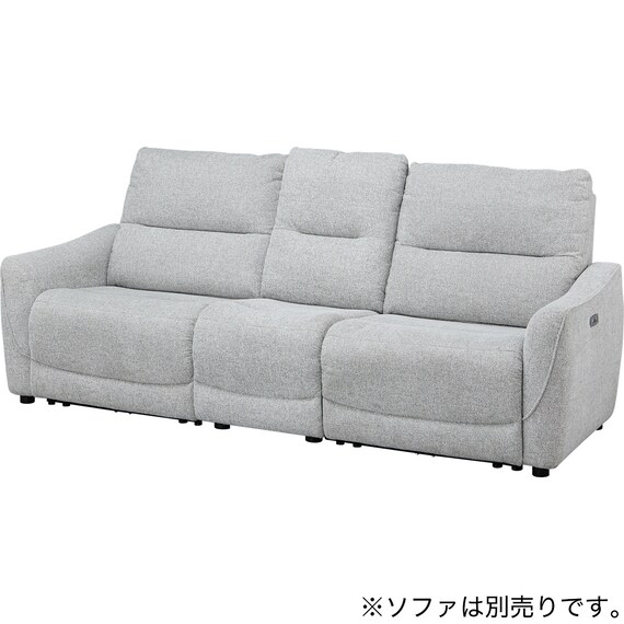 【HE02専用】テーブル付きアームレスソファ 布張りタイプ (HE02 LGY) 7枚目画像