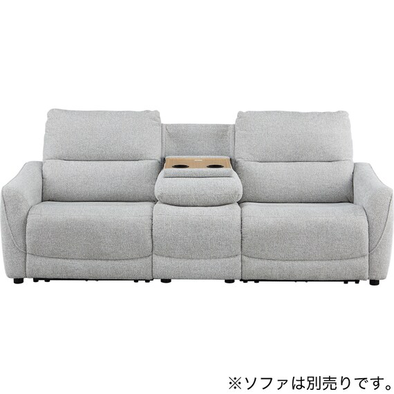 【HE02専用】テーブル付きアームレスソファ 布張りタイプ (HE02 LGY) 8枚目画像