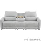 【HE02専用】テーブル付きアームレスソファ 布張りタイプ (HE02 LGY) 8枚目画像