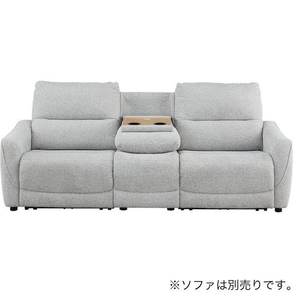 【HE02専用】テーブル付きアームレスソファ 布張りタイプ (HE02 LGY) 8枚目画像