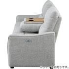 【HE02専用】テーブル付きアームレスソファ 布張りタイプ (HE02 LGY) 9枚目画像