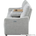 【HE02専用】テーブル付きアームレスソファ 布張りタイプ (HE02 LGY) 9枚目画像