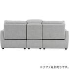【HE02専用】テーブル付きアームレスソファ 布張りタイプ (HE02 LGY) 10枚目画像