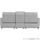 【HE02専用】テーブル付きアームレスソファ 布張りタイプ (HE02 LGY) 10枚目画像