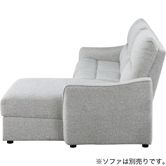 【HE02専用】テーブル付きアームレスソファ 布張りタイプ (HE02 LGY) 13枚目画像