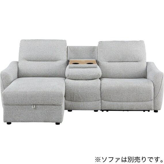 【HE02専用】テーブル付きアームレスソファ 布張りタイプ (HE02 LGY) 15枚目画像