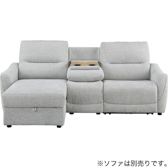 【HE02専用】テーブル付きアームレスソファ 布張りタイプ (HE02 LGY) 15枚目画像