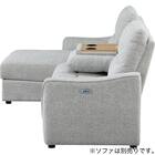 【HE02専用】テーブル付きアームレスソファ 布張りタイプ (HE02 LGY) 16枚目画像