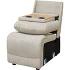 【HE02専用】テーブル付きアームレスソファ 布張りタイプ (HE02 MO) 2枚目画像