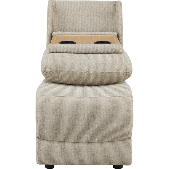 【HE02専用】テーブル付きアームレスソファ 布張りタイプ (HE02 MO) 4枚目画像