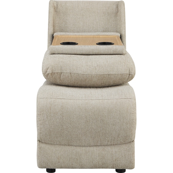 【HE02専用】テーブル付きアームレスソファ 布張りタイプ (HE02 MO) 4枚目画像