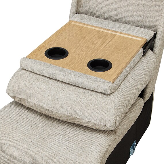 【HE02専用】テーブル付きアームレスソファ 布張りタイプ (HE02 MO) 7枚目画像