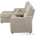 【HE02専用】テーブル付きアームレスソファ 布張りタイプ (HE02 MO) 17枚目画像