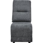 【HE02専用】テーブル付きアームレスソファ 布張りタイプ (HE02 DGY) 3枚目画像