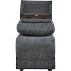 【HE02専用】テーブル付きアームレスソファ 布張りタイプ (HE02 DGY) 4枚目画像