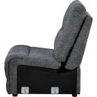 【HE02専用】テーブル付きアームレスソファ 布張りタイプ (HE02 DGY) 5枚目画像