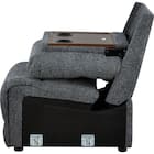 【HE02専用】テーブル付きアームレスソファ 布張りタイプ (HE02 DGY) 6枚目画像