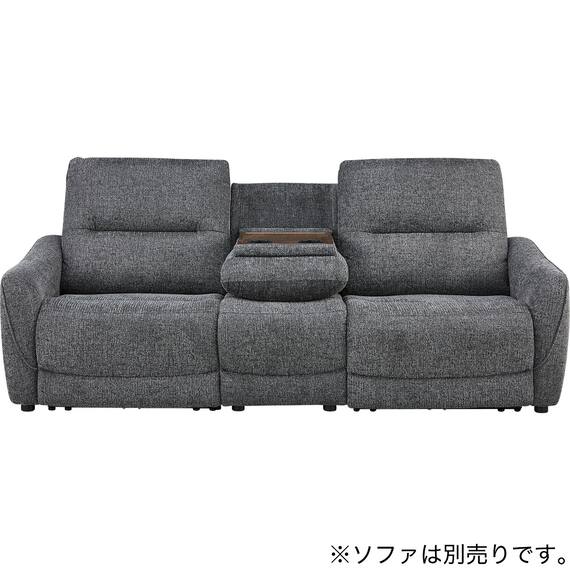 【HE02専用】テーブル付きアームレスソファ 布張りタイプ (HE02 DGY) 8枚目画像