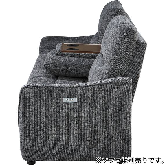 【HE02専用】テーブル付きアームレスソファ 布張りタイプ (HE02 DGY) 9枚目画像