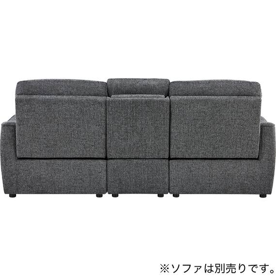 【HE02専用】テーブル付きアームレスソファ 布張りタイプ (HE02 DGY) 10枚目画像