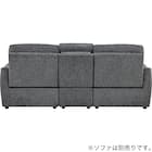 【HE02専用】テーブル付きアームレスソファ 布張りタイプ (HE02 DGY) 10枚目画像