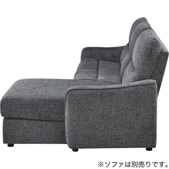 【HE02専用】テーブル付きアームレスソファ 布張りタイプ (HE02 DGY) 13枚目画像