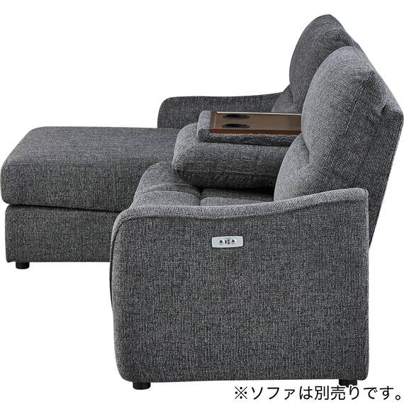 【HE02専用】テーブル付きアームレスソファ 布張りタイプ (HE02 DGY) 16枚目画像