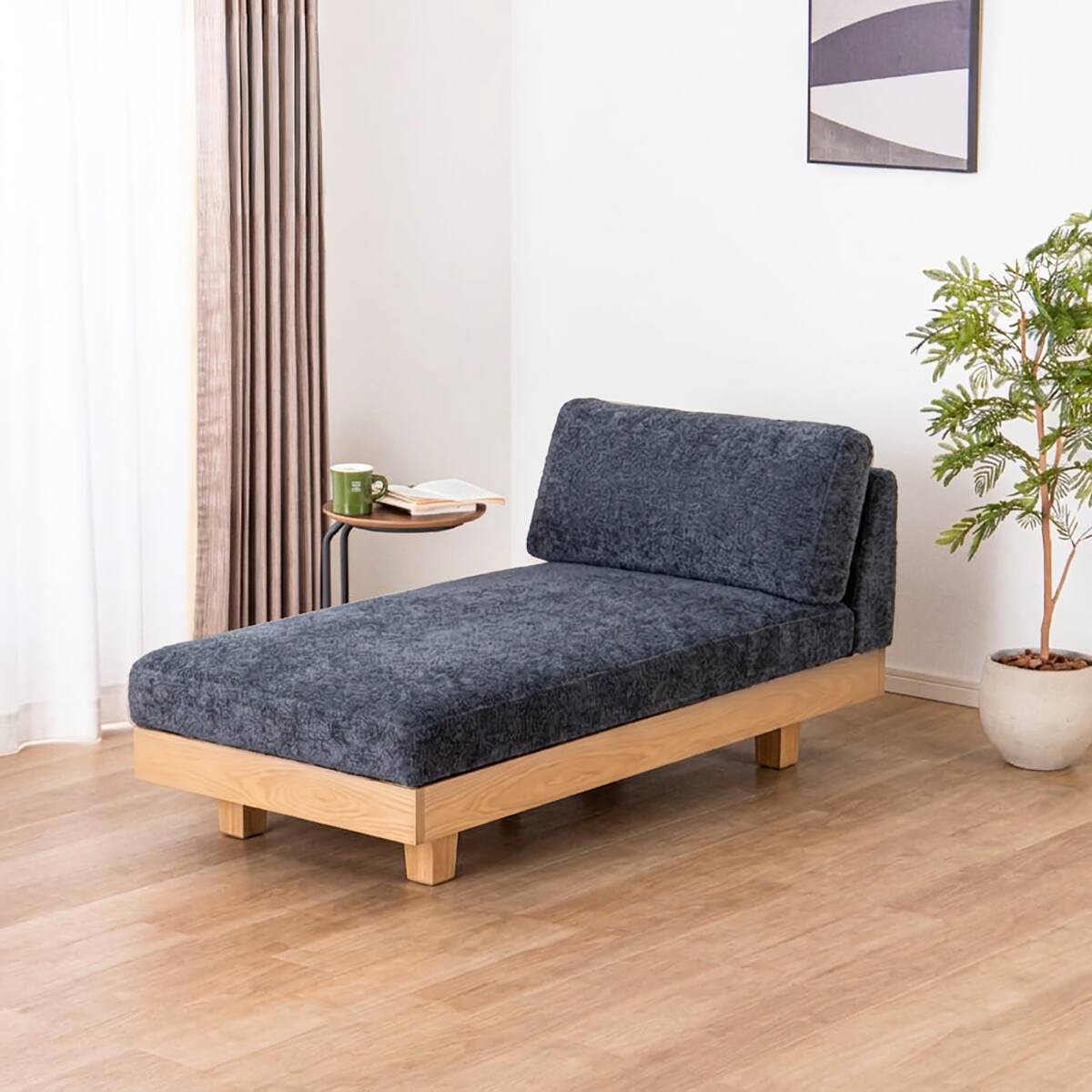 カウチソファ(ログ 幅70cm OAK-NVY)【島忠ホームズ商品】 | ニトリ