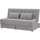 2人掛けソファベッド ボルスター付き 布張りタイプ (DJ14 DGY) 1枚目画像