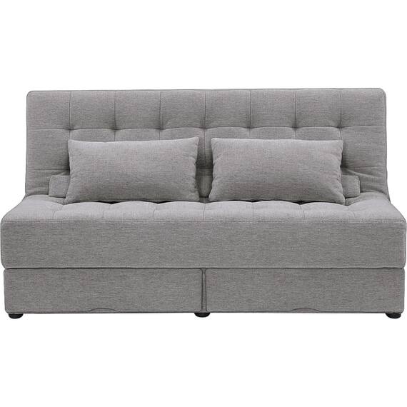 2人掛けソファベッド 布張りタイプ(DJ14 ポルスタ付き DGY) 2枚目画像