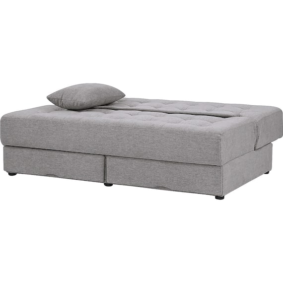 2人掛けソファベッド 布張りタイプ(DJ14 ポルスタ付き DGY) 3枚目画像