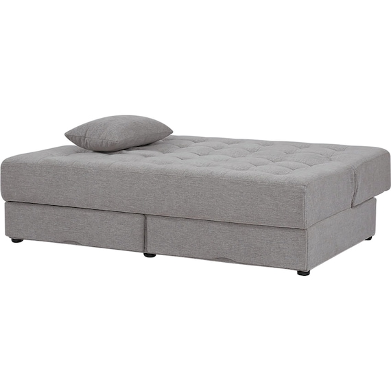 2人掛けソファベッド ボルスター付き 布張りタイプ (DJ14 DGY) 7枚目画像