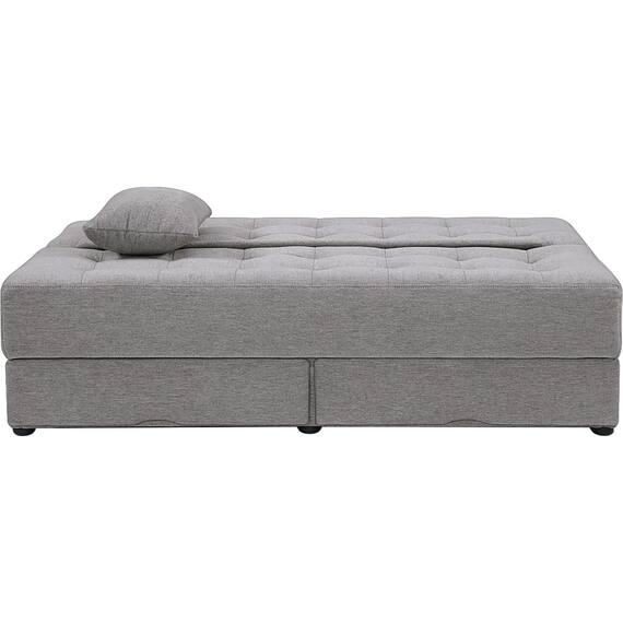 2人掛けソファベッド 布張りタイプ(DJ14 ポルスタ付き DGY) 4枚目画像