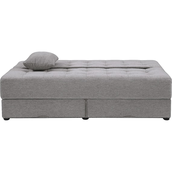 2人掛けソファベッド 布張りタイプ(DJ14 ポルスタ付き DGY) 4枚目画像