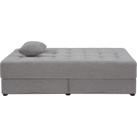 2人掛けソファベッド ボルスター付き 布張りタイプ (DJ14 DGY) 8枚目画像