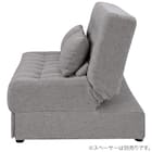 2人掛けソファベッド ボルスター付き 布張りタイプ (DJ14 DGY) 9枚目画像