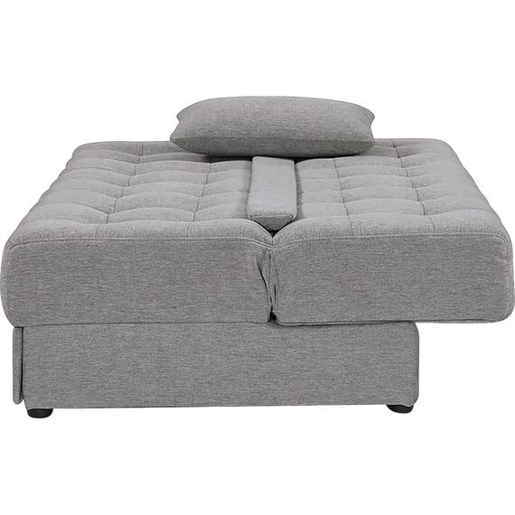 2人掛けソファベッド 布張りタイプ(DJ14 ポルスタ付き DGY) 6枚目画像