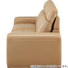 ワイド2人掛けソファ 本革(一部合成皮革)タイプ(SD51 BK) 3枚目画像