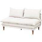 2人掛けソファ 布張りタイプ (SF51 WH) 1枚目画像