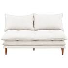 2人掛けソファ 布張りタイプ (SF51 WH) 2枚目画像