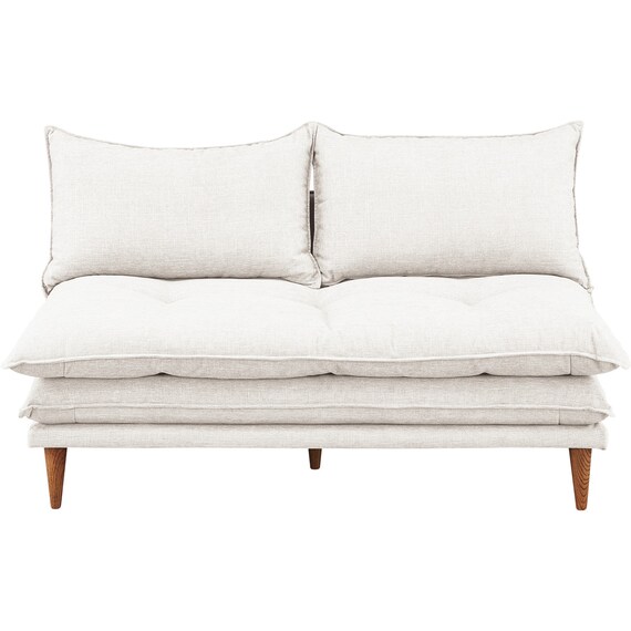 2人掛けソファ 布張りタイプ (SF51 WH) 2枚目画像