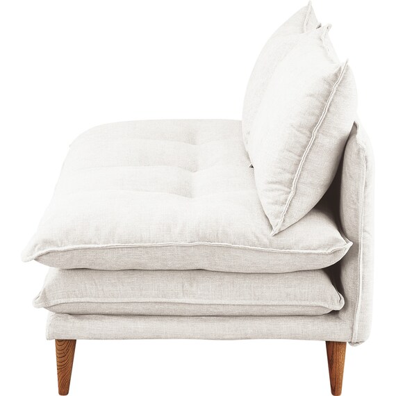 2人掛けソファ 布張りタイプ (SF51 WH) 3枚目画像