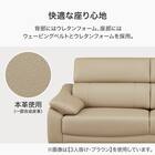 2人掛けソファ 本革(一部合成皮革)タイプ(SZ051 本革 BK) 2枚目画像