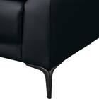 2人掛けソファ 本革(一部合成皮革)タイプ(SZ051 本革 BK) 3枚目画像