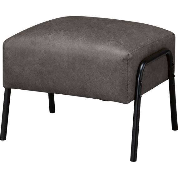 レザー調生地のスツール 布張りタイプ(GC03WR DGY) 1枚目画像