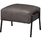 レザー調生地のスツール 布張りタイプ(GC03WR DGY) 1枚目画像