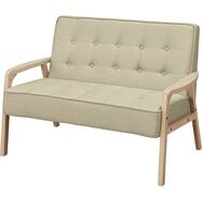 2人掛け天然木フレームソファ 布張りタイプ (ルッキ3)【期間限定価格：2/18～4/9まで】