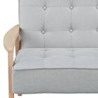 2人掛け天然木フレームソファ 布張りタイプ (ルッキ3 LGY/NA) 6枚目画像